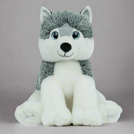 WEIGHTED HUSKY Stuffed Animal, 16" Plushie, Sensory Comfort Toy, Anxiety Calming Plushie, Emotional Support Pet, Cuddly, Easter Gift