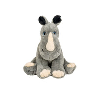 RECORDABLE RHINOCEROS Stuffed Animal, 16" Plushie, Ultrasound Plush, Memorial Bear, Military Deployment, Personalized, Easter Gift