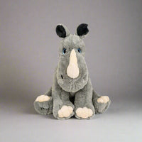 WEIGHTED RHINOCEROS Stuffed Animal, 16" Plushie, Sensory Comfort Toy, Anxiety Calming Plushie, Emotional Support Pet, Cuddly, Christmas Gift