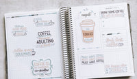 COFFEE 10 Piece Waterproof STICKER PACK for Laptops, Water Bottles, Notebooks and more