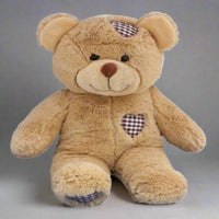 WEIGHTED PATCH TEDDY Stuffed Animal, 16" Plushie, Sensory Comfort Toy, Anxiety Calming Plushie, Emotional Support Pet, Cuddly, Easter Gift