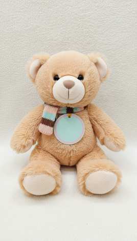 Cream Peach Bear with Recordable Tag