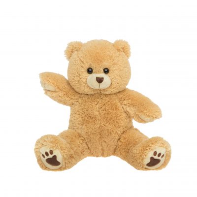 Long hair teddy bear plush stuffed animal, 8 inch voice recorder