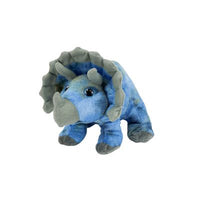 Triceratops plush stuffed animal, 8 inch voice recorder