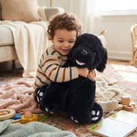 Recordable Black Labrador Stuffed Animal — Personalized Gift — Eco Friendly