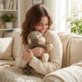 Weighted Monkey Plush — Calming Sensory Keepsake — 16 Inches — Eco Friendly