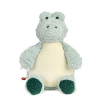 Alligator plush stuffed animal, plain and ready for custom name embroidery - Baker's Bears Big Brother gift