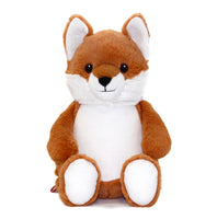Fox plush stuffed animal, plain and ready for custom name embroidery - Baker's Bears Big Brother gift