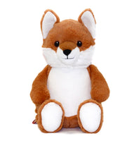 Fox plush stuffed animal, plain and ready for custom name embroidery - Baker's Bears personalized gift