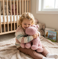 Hippo — Stuffed or DIY Kit, Themed Inserts & Birth Certificate — 16 inches — Eco Friendly