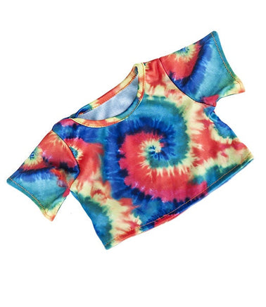 TIE-DYE Stuffed Animal T-shirt | Fits 6 to 8 Inch Plush Animals | Plushie Clothing | Stuffed Animal Accessory