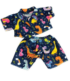 Dinosaur PJs for 14–16 Inch Plushies | Stuffed Outfit