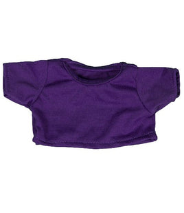 PURPLE Stuffed Animal T-shirt | Fits 6 to 8 Inch Plush Animals | Plushie Clothing | Stuffed Animal Accessory