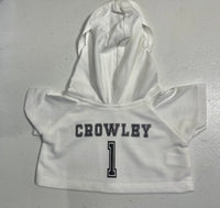 CUSTOM JERSEY Hoodie | Fits 14 to 16 Inch Stuffed Animals | Teddy Bear Outfit | Plushie Hoodie