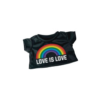 LOVE Is LOVE T-shirt | Fits BAB & 14 to 16 Inch Stuffed Animals | Teddy Bear Outfit | Plushie Clothing