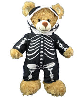 SKELETON PJ'S, Fits 8-inch Animals, Pajamas, Halloween, Teddy Bear Outfit, Stuffed Animal Accessory