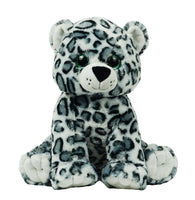 SNOW LEOPARD Stuffed Animal, 16" Plushie, Make your Own Stuffie, Soft and Cuddly, DIY Kit