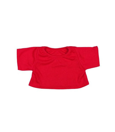 RED Stuffed Animal T-shirt | Fits 6 to 8 Inch Plush Animals | Plushie Clothing | Stuffed Animal Accessory