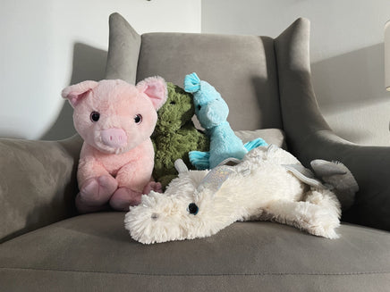 WEIGHTED STUFFED Animal, 16" Plushie, Sensory Comfort Toy, Anxiety Calming Plushie, Emotional Support Pet, Cuddly, Easter Gift