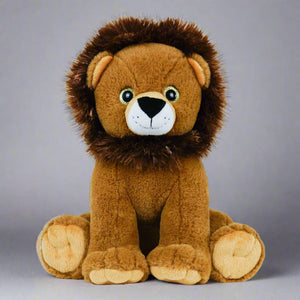 WEIGHTED Lion Stuffed Animal, 16" Plushie, Sensory Comfort Toy, Anxiety Calming Plushie, Emotional Support Pet, Cuddly, Christmas Gift