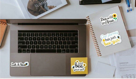 Bee Waterproof Sticker Pack — 10 Vinyl Stickers