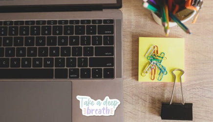 Mental Health Stickers, Self-Care Quotes, Waterproof Sticker Pack