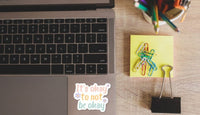 Mental Health Stickers, Self-Care Quotes, Waterproof Sticker Pack