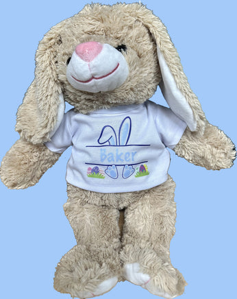 Custom Easter Name Bear T-Shirt — Fits BAB & 14–16in