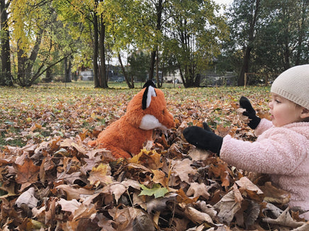 Weighted Fox Plushie, Sensory Calming Stuffed Animal, 16"