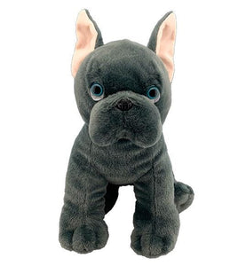 FRENCHIE DOG Stuffed Animal, 16" Plushie, Make your Own Stuffie, Soft and Cuddly, DIY Kit, Custom Shirt, Easter Gift
