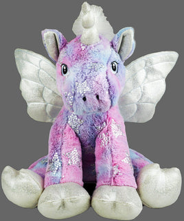STARDUST UNICORN Stuffed Animal, 16" Plushie, Make Your Own Stuffie, Soft and Cuddly, DIY Kit