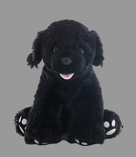 RECORDABLE BLACK LABRADOR Stuffed Animal, 16" Plushie, Ultrasound Plush, Memorial Bear, Military Deployment, Personalized, Gift