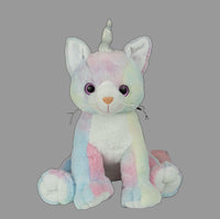 WHIMSICAL CAT Stuffed Animal, 16" Plushie, Make your Own Stuffie, Soft and Cuddly, DIY Kit