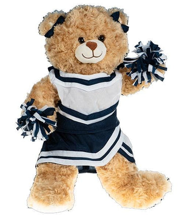 Navy White Cheer Stuffed Animal Outfit | Fits BAB & 14 to 16 Inch Plush Animals | Plushie Clothing | Stuffed Animal Accessory