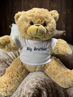 Custom Embroidered Plushie T-shirt for 16" Stuffed Animals - Choice of Color & Font
