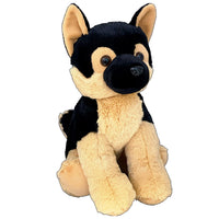 RECORDABLE GERMAN SHEPHERD Stuffed Animal, 16" Plushie, Ultrasound Plush, Memorial Bear, Military Deployment, Personalized, Gift