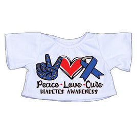Diabetes Awareness Shirt for 14-16in Plush