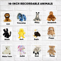 RECORDABLE STUFFED Animal, 16" Plushie, Ultrasound Plush, Memorial Bear, Military Deployment, Personalized, Gift