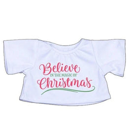 BELIEVE Christmas Tee for 14–16" Plush