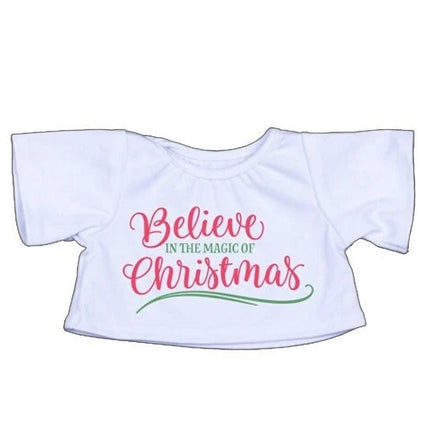BELIEVE Christmas Tee for 14–16" Plush