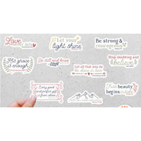 Bible Verse Sticker Pack - 10 Waterproof Vinyl Decals