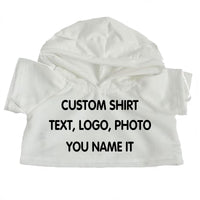 Custom Plushie Hoodie | Fits 14-16 Inch Stuffed Animals, Teddy Bear Clothing
