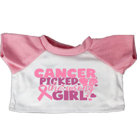 Breast Cancer Fighter Shirt for 14–16 in Plush