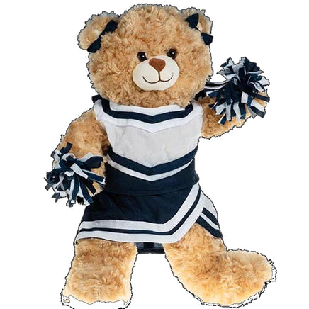 Navy White Cheer Stuffed Animal Outfit | Fits BAB & 14 to 16 Inch Plush Animals | Plushie Clothing | Stuffed Animal Accessory