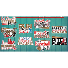 Baseball Waterproof Sticker Pack — 10 Vinyl Decals