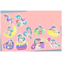Unicorn Waterproof Sticker Set, Laptop, Water Bottle, Planner (10 Piece)