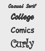 Personalized NAME Embroidery Plush, Custom Font & Thread Color