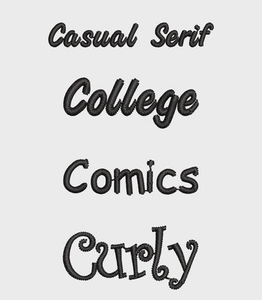 Personalized NAME Embroidery Plush, Custom Font & Thread Color