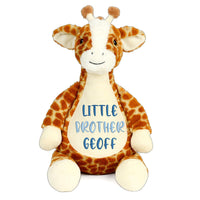 Personalized Little Brother Embroidered Plush