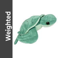 Weighted TURTLE Plush — Calming Sensory Keepsake — 16 Inches — Eco Friendly